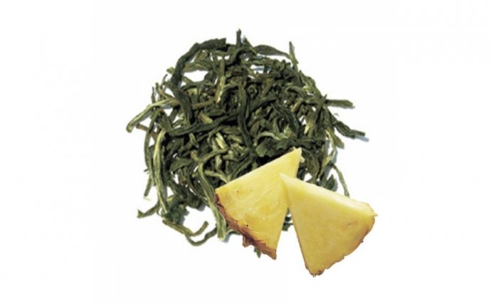 Китайский элитный зеленый чай с ананасом 250 гр